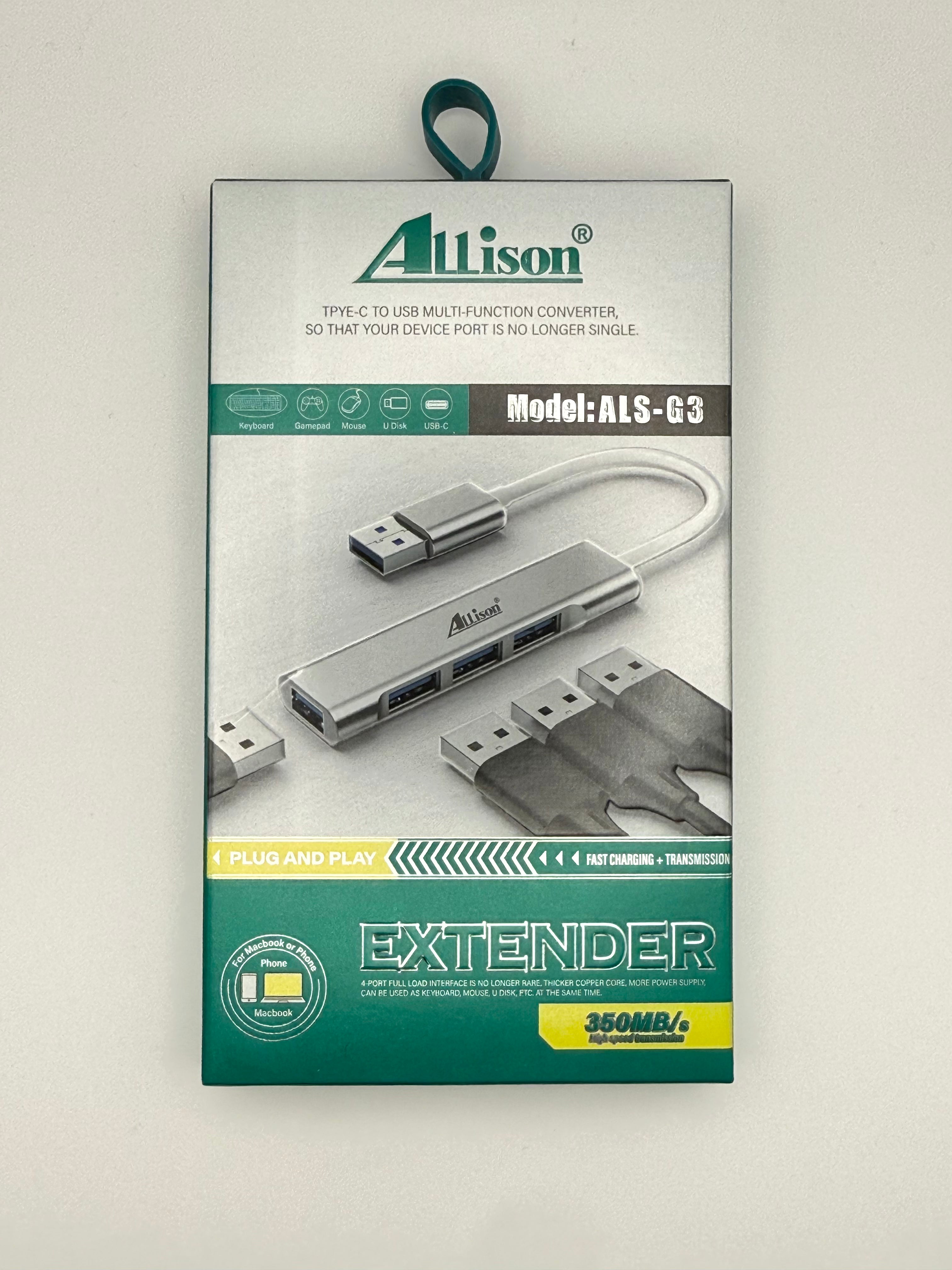 4-Port USB-A 3.0 Extender