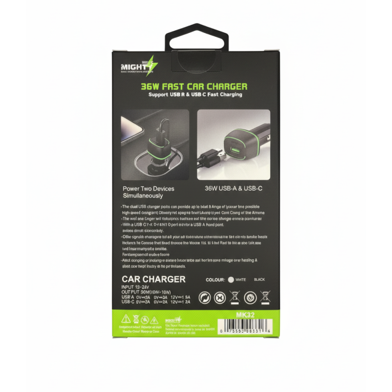 Mighty Fast Car Charger 36W